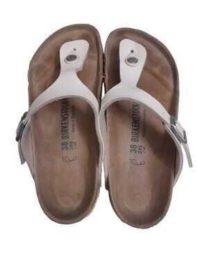 *READ Description* Birkenstock White Gizeh Sandals in EU 38